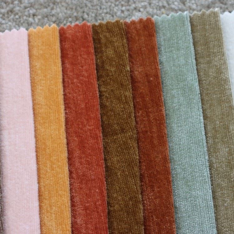 Solid Plain Chenille Upholstery Fabric Anti-Pilling Scratch Resistant factory Solid Plain Chenille Upholstery Fabric Anti-Pilling Scratch Resistant factory